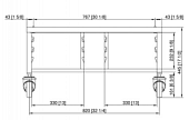 Подставка UG II Combi-Duo с роликами 6-1/1 на 6-1/1 RATIONAL 60.31.207 в компании ШефСтор